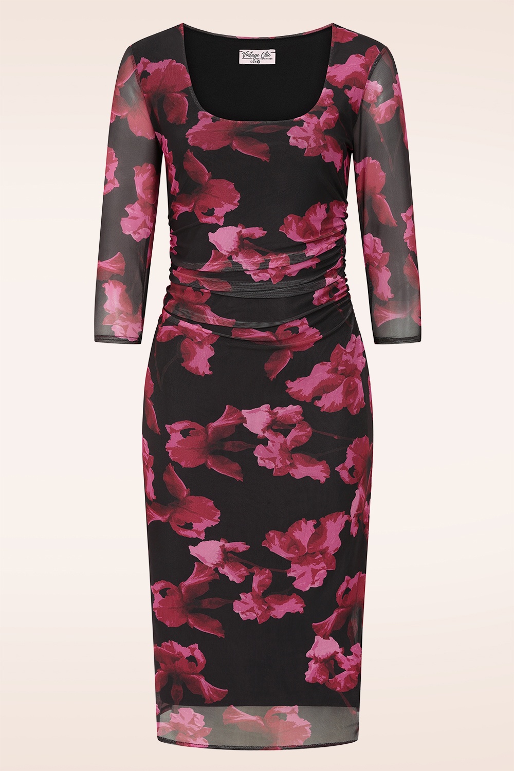 Vintage Chic for Topvintage - Exclusivité Topvintage ~ Robe crayhon Mira Muse en noir et rouge