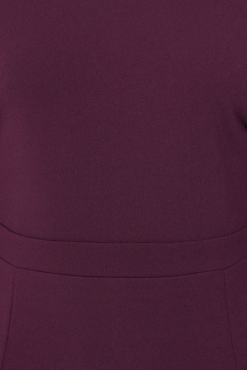 Vintage Chic for Topvintage - Topvintage exclusive ~ Mulberry pencil jurk in berry 3