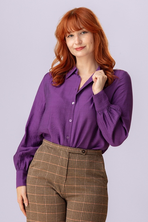 Surkana - Hannah Blouse in Purple