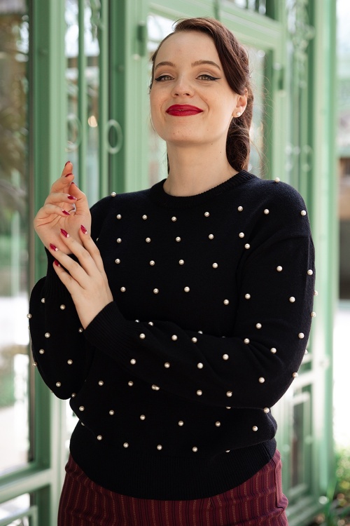 Wild Pony - Jenna Pearl Pullover in Schwarz