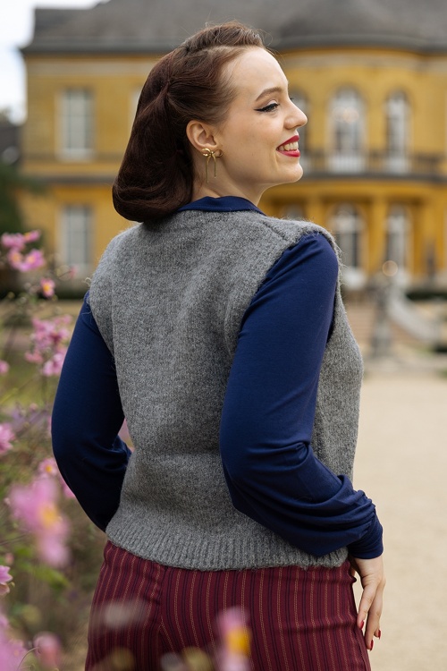 Wild Pony - Kendice Knitted Spencer in Grey 2