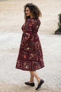 Very Cherry - Magnolia La Riga Crêpe-Kleid in Weinrot 2