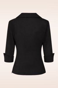 Rock-a-Booty - Topvintage exclusive ~ Danny Lee blouse in zwart 2