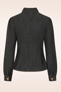 Rock-a-Booty - Topvintage exclusive ~ Dorothy Blouse in Black 4