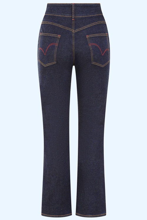 Rock-a-Booty - Exklusiv bei Topvintage ~ Mimi Jeans in Dunkelblau 4