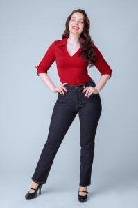 Rock-a-Booty - Exklusiv bei Topvintage ~ Mimi Jeans in Dunkelblau