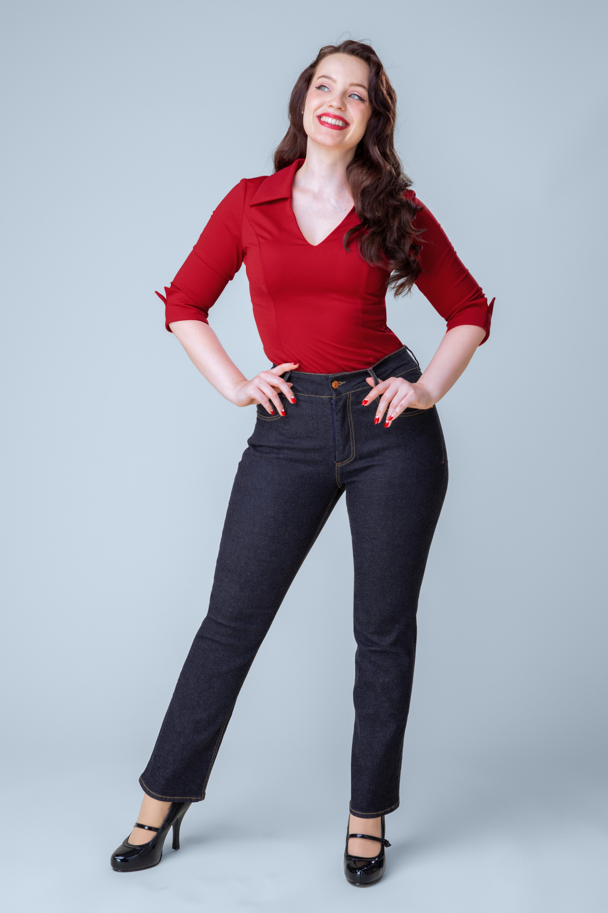 Rock-a-Booty - Exklusiv bei Topvintage ~ Mimi Jeans in Dunkelblau