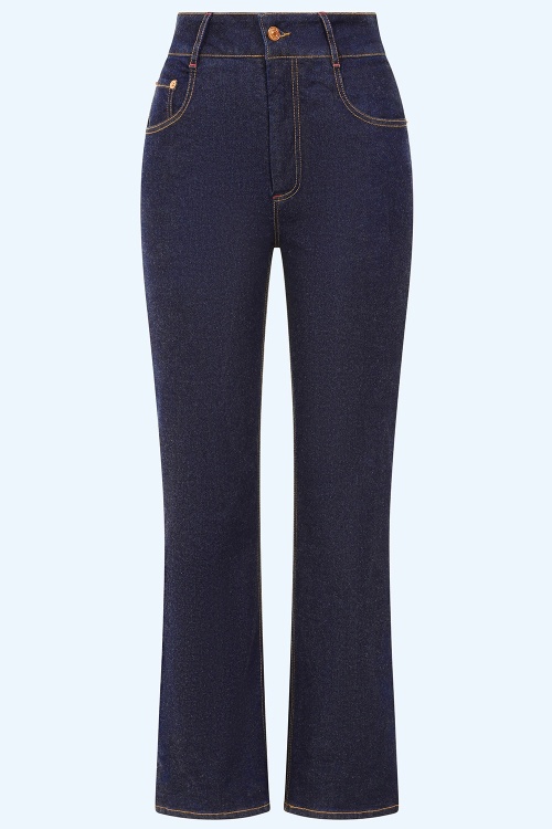 Rock-a-Booty - Exklusiv bei Topvintage ~ Mimi Jeans in Dunkelblau 2