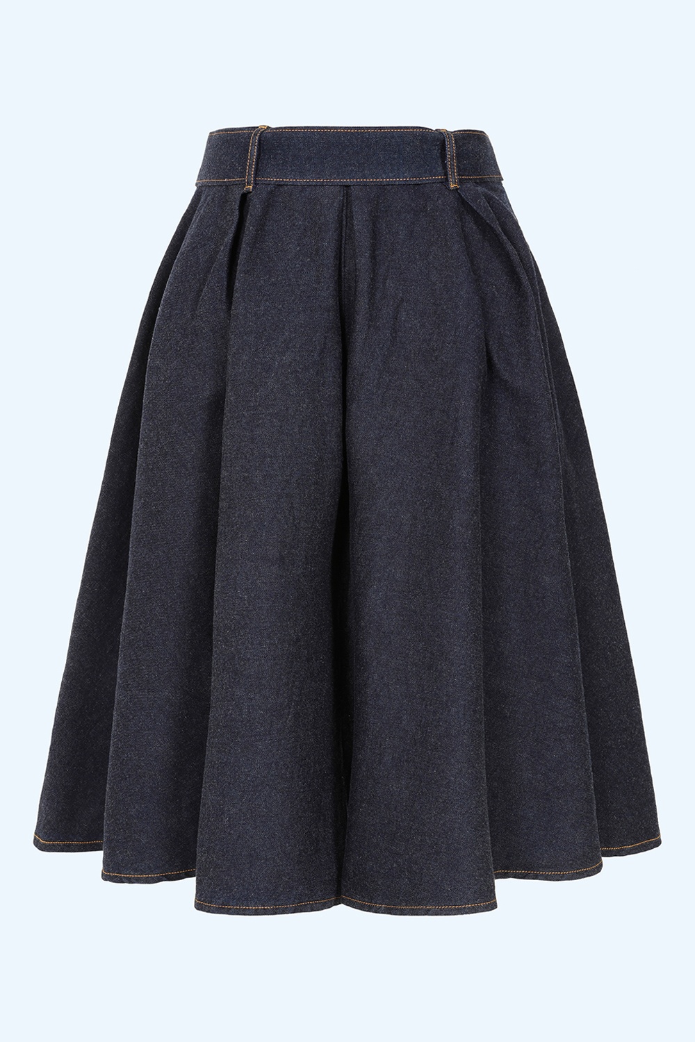Rock-a-Booty - Exklusiv bei Topvintage ~ Dawn Denim-Swingrock in Dunkelblau 5