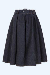 Rock-a-Booty - Exklusiv bei Topvintage ~ Dawn Denim-Swingrock in Dunkelblau 2