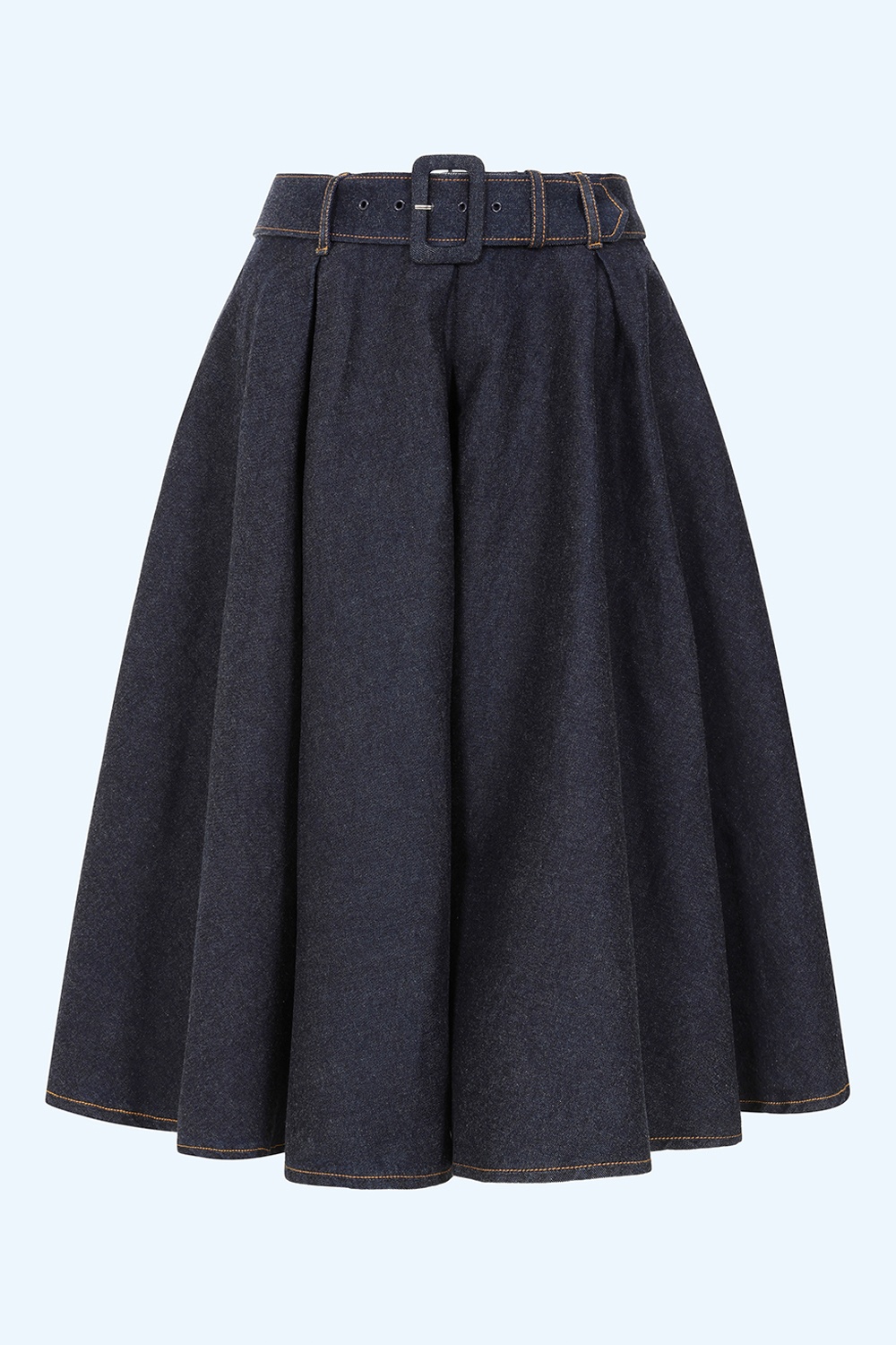 Rock-a-Booty - Exklusiv bei Topvintage ~ Dawn Denim-Swingrock in Dunkelblau 2