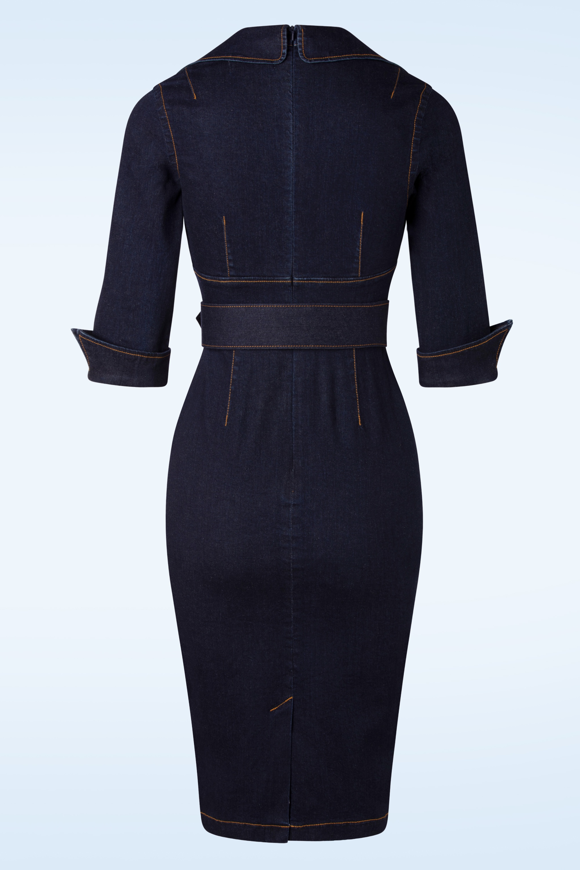 Rock-a-Booty - Lorelei Bleistiftkleid aus dunklem Denim 4