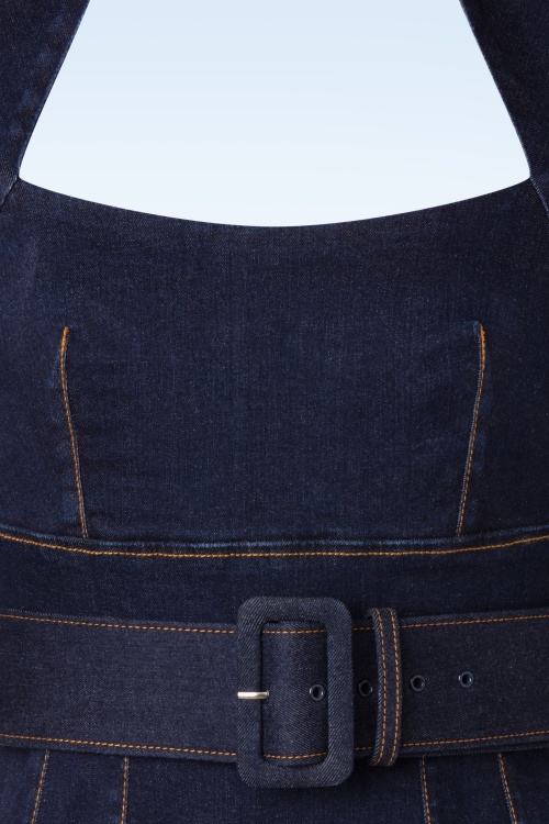 Rock-a-Booty - Lorelei Bleistiftkleid aus dunklem Denim 6