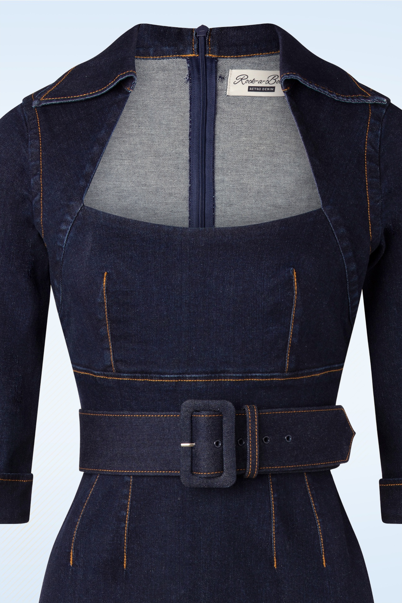 Rock-a-Booty - Lorelei Bleistiftkleid aus dunklem Denim 5