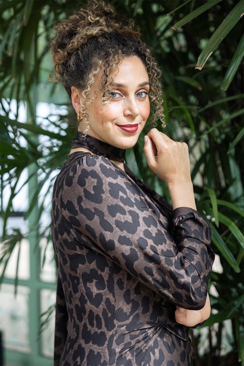 K-Design - Night Safari Kleid mit Leopardenmuster 2