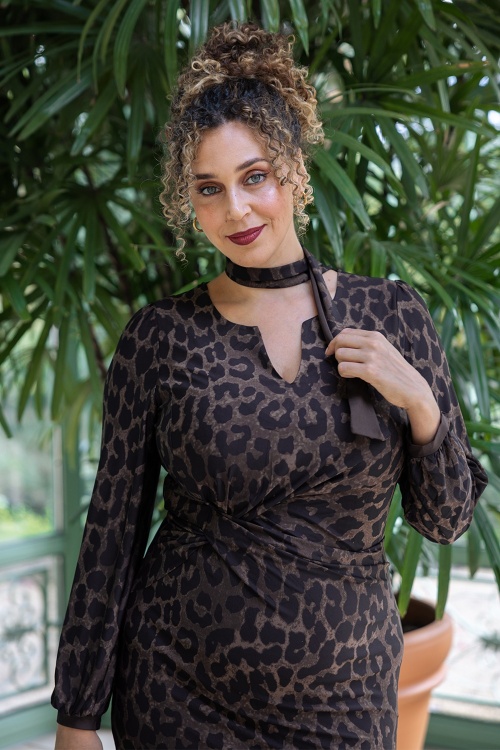 K-Design - Night Safari Kleid mit Leopardenmuster