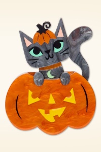 Erstwilder - Cat O'Lantern broche