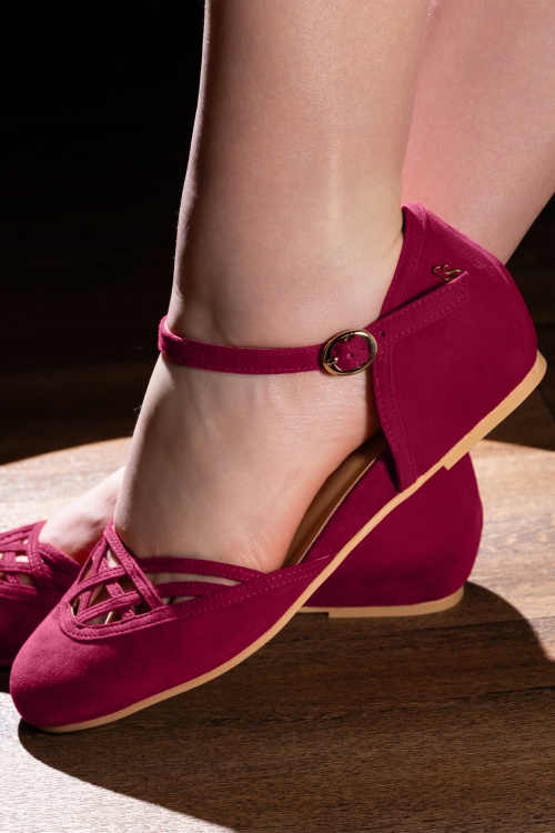 Charlie Stone - Serpente ballerina's in scarlet rood 2