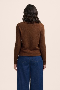Sugarhill Brighton - Kia Vintage Baby Deer trui in bruin 3