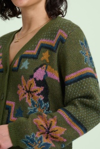 Sugarhill Brighton - Ryanne Toucan cardigan in kakigroen 3