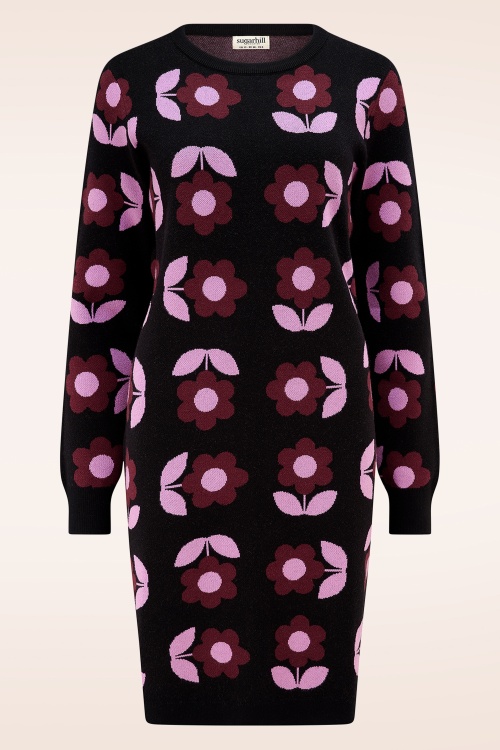 Sugarhill Brighton - Ren Knit jurk in zwart