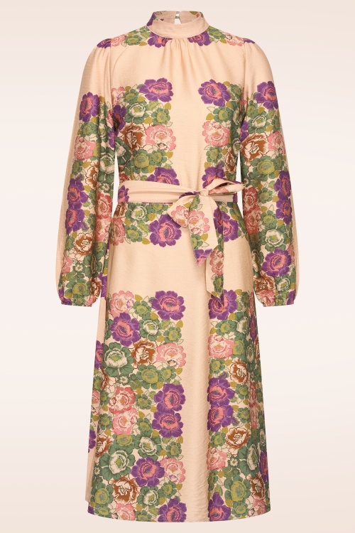 Very Cherry - Chloe Mayka jurk in dusky perzik