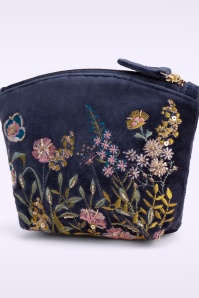 Powder - Floral Hedgerow Mini-Etui in Dunkelblau
