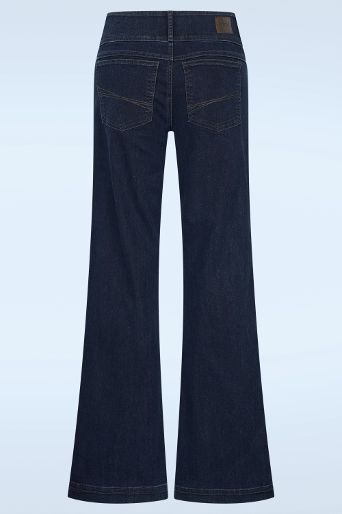 Zilch - Jean à jambes larges Lotus en bleu moyen 2