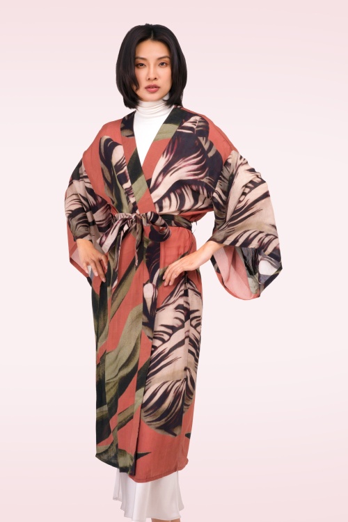 Powder - Tulip Kimono Gown in Multi