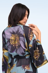 Powder - Hellebore Kimono Gown in Blue 2