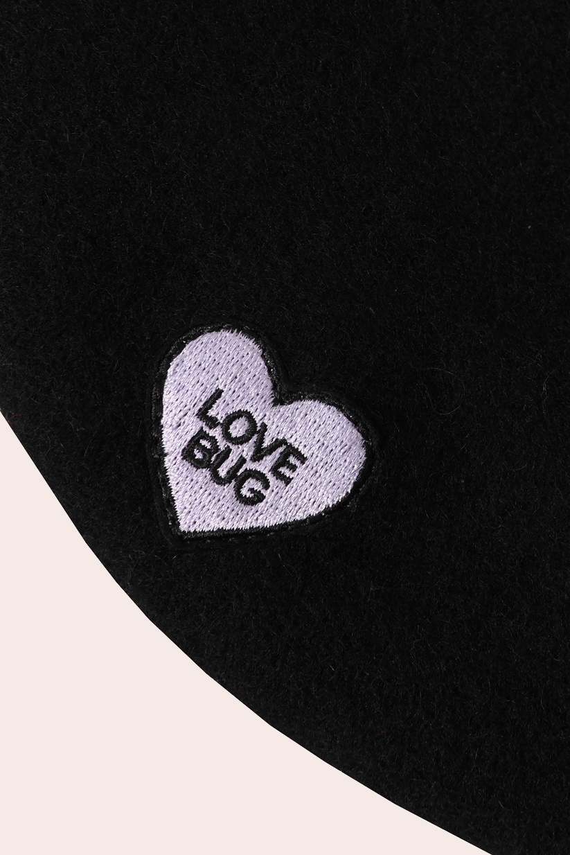Banned Retro - Ruby Love Hearts baret in zwart 3