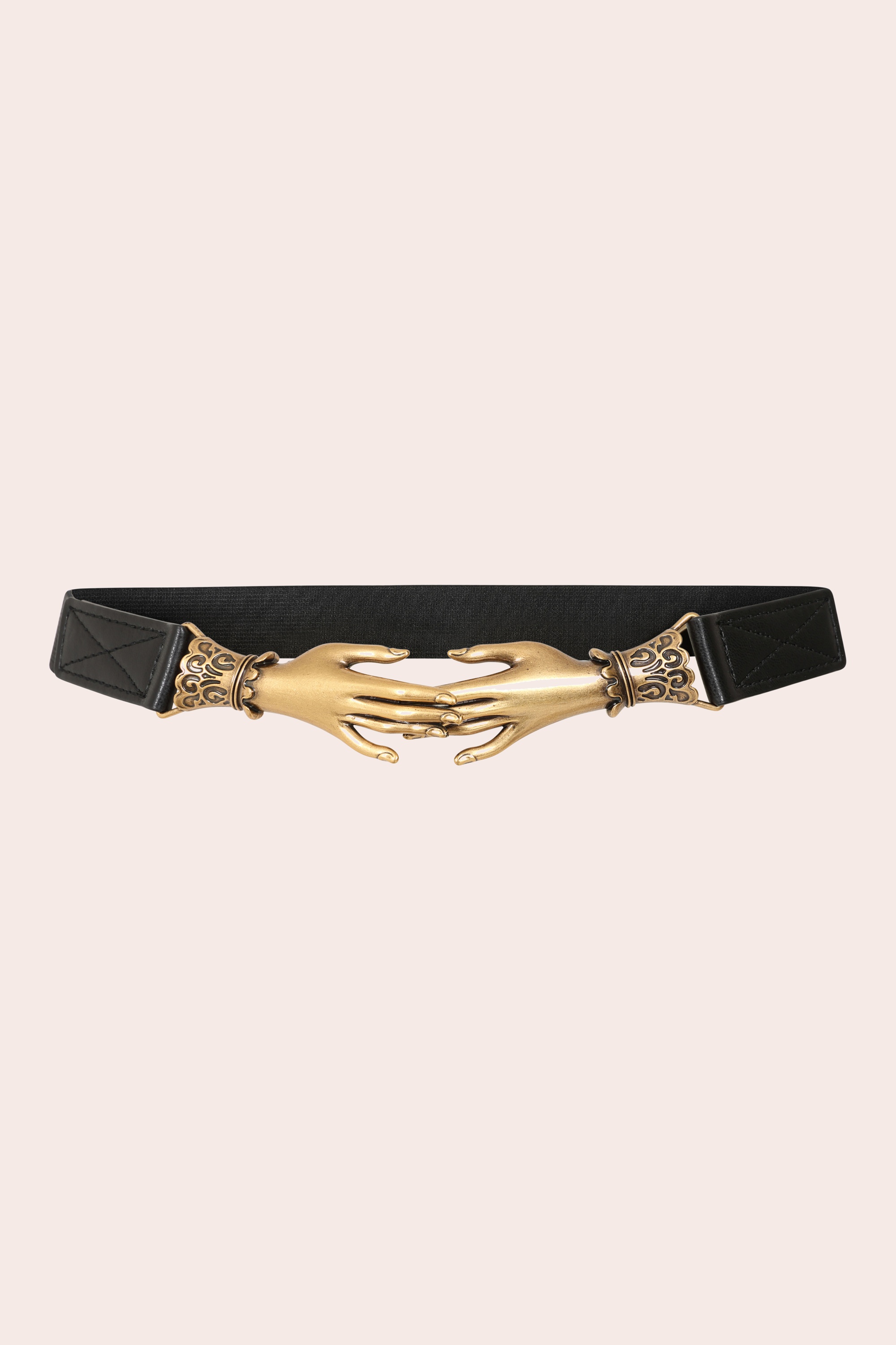 Banned Retro - Gilded Embrace Stretchgürtel in Schwarz