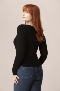 Banned Retro - Heritage Moon Cardigan in Black 3