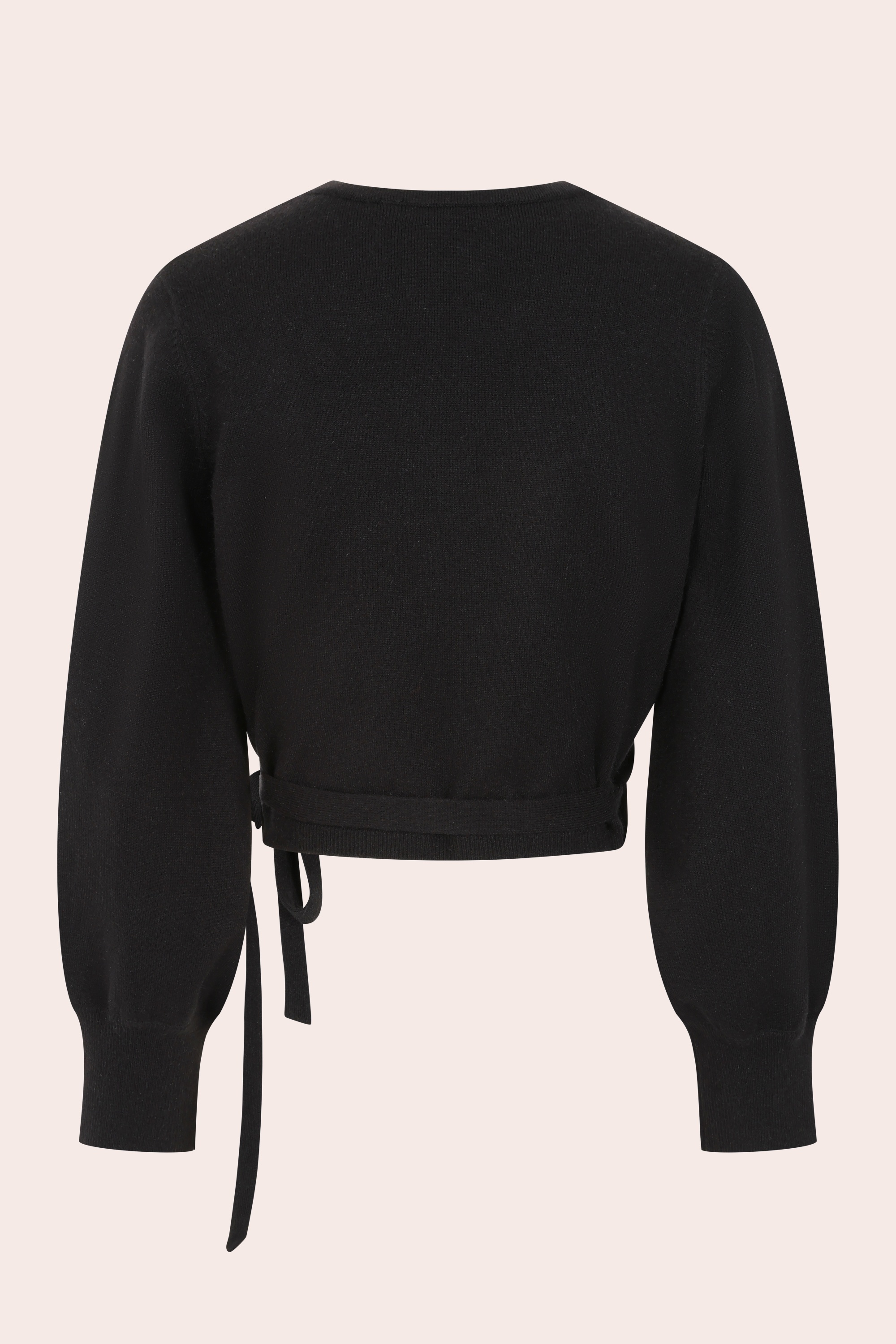 Banned Retro - Fatima Wrap Cardigan in Black 4