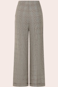 Banned Retro - Ottavia Prince Of Wales pantalon in bruin 4