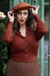 Banned Retro - Béret Claire en Cannelle