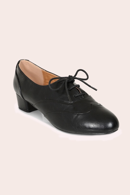 Banned Retro - Belle Epoque shoe booties in zwart 2