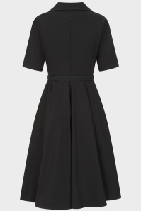 Glamour Bunny - Topvintage exclusive ~ The Yade Long Sleeve Swing Dress in Black 4