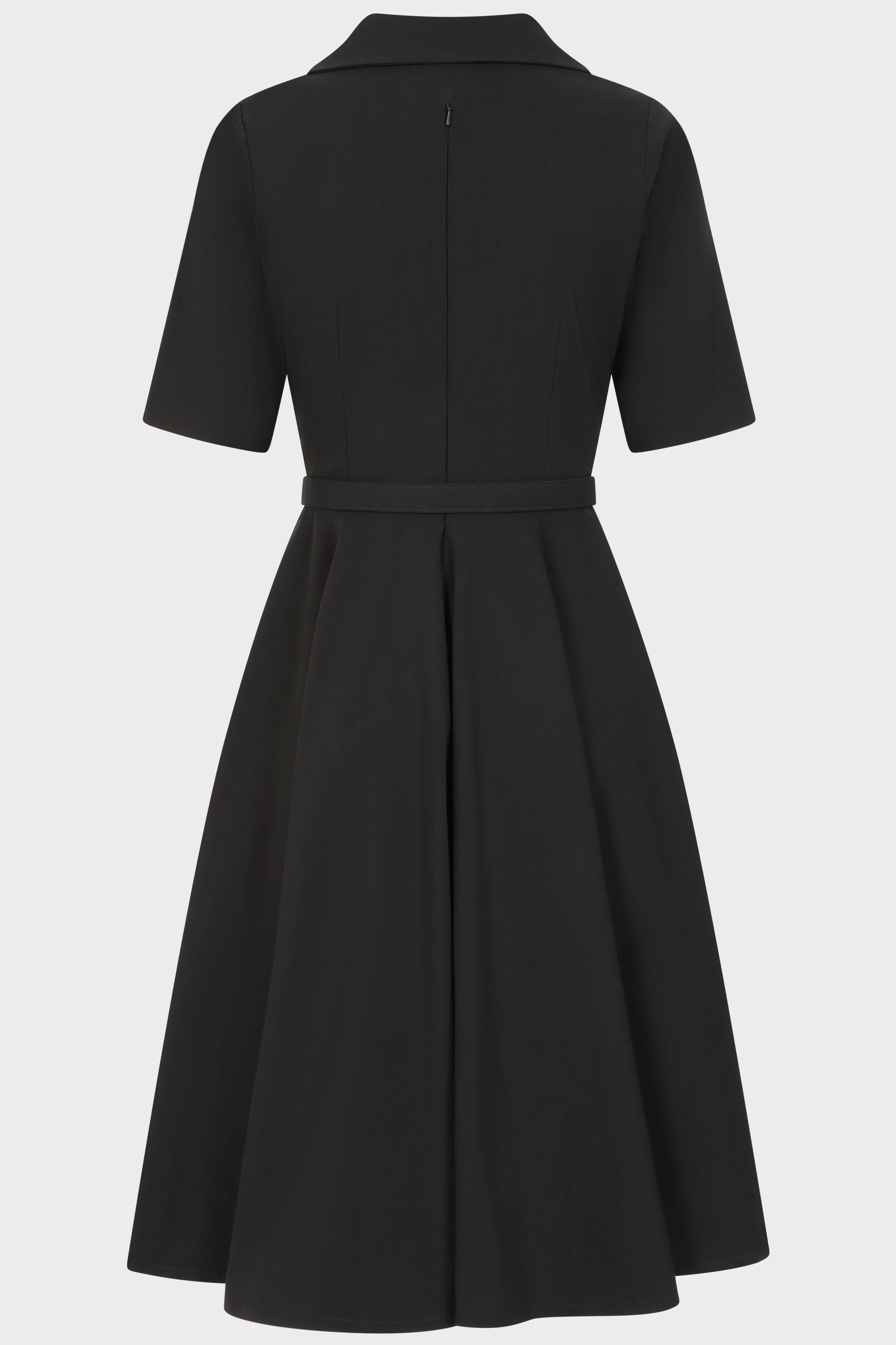 Glamour Bunny - Topvintage exclusive ~ The Yade Long Sleeve Swing Dress in Black 4