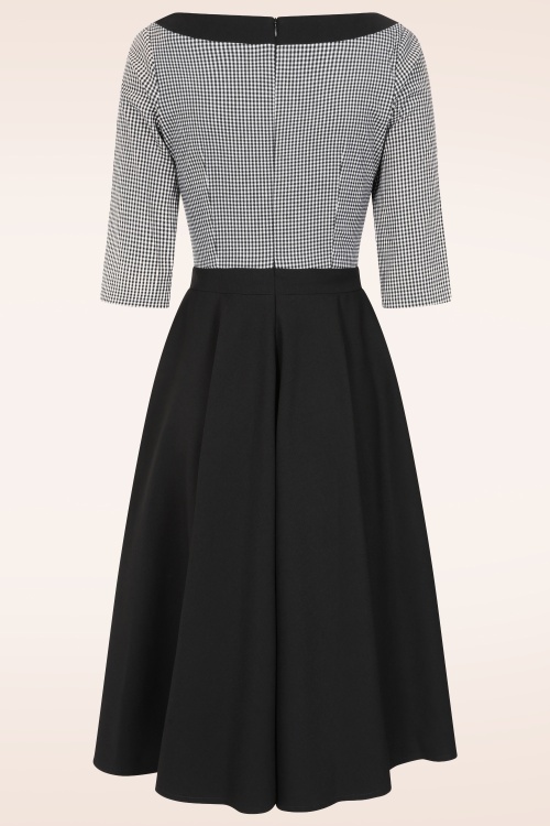 Glamour Bunny - Topvintage exclusive ~ The Suzette Swing Dress in Black 4