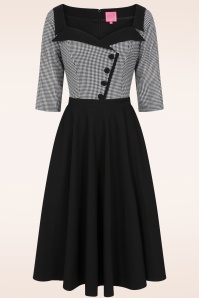 Glamour Bunny - Topvintage exclusive ~ The Suzette Swing Dress in Black 3