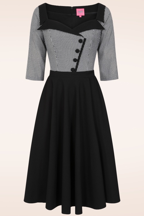 Glamour Bunny - Topvintage exclusive ~ The Suzette Swing Dress in Black 3