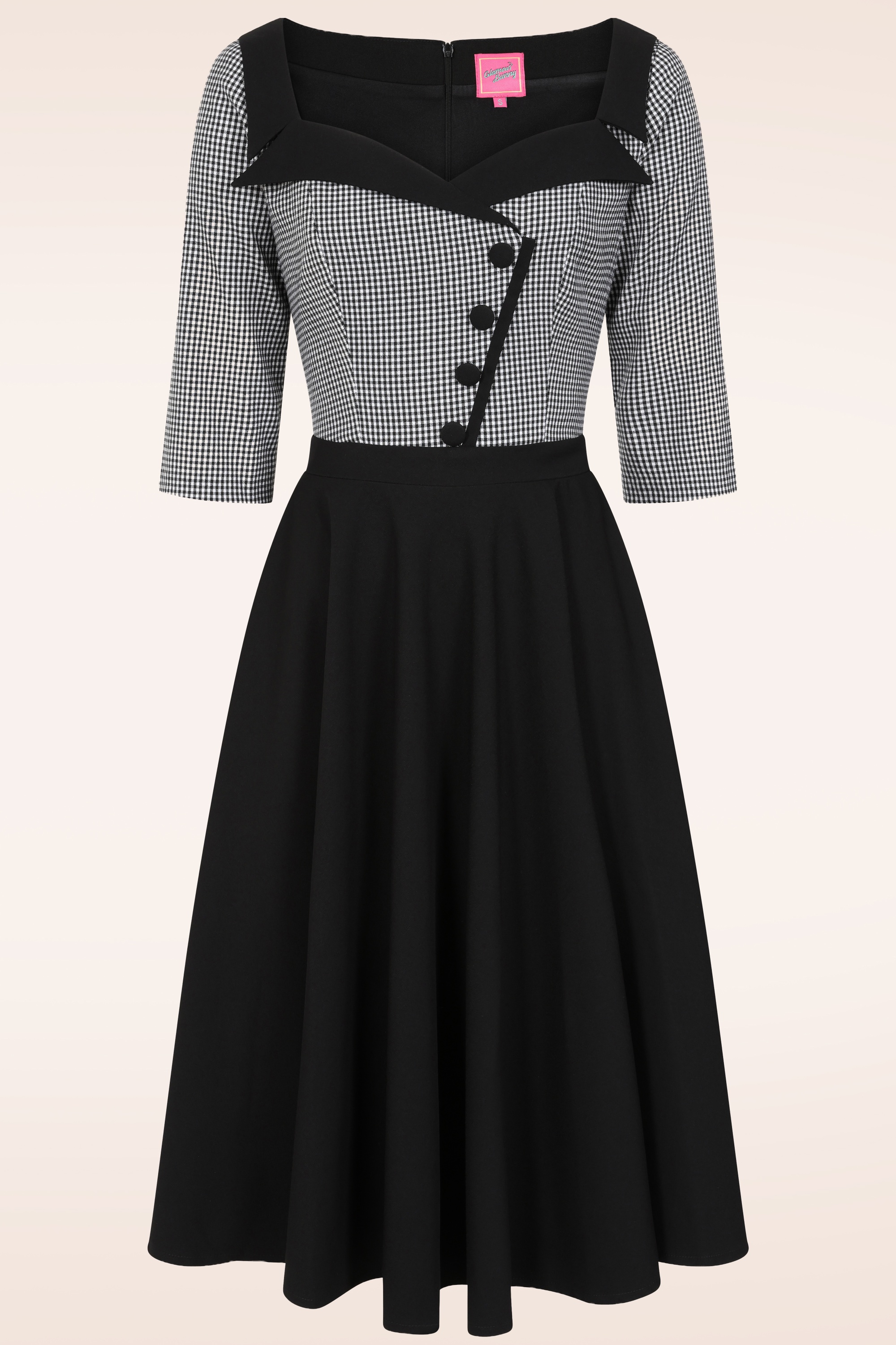 Glamour Bunny - Topvintage exclusive ~ The Suzette Swing Dress in Black 3