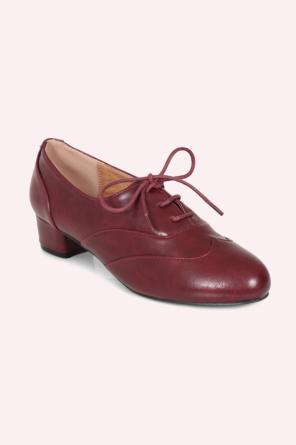 Banned Retro - Escarpins-bottines Belle Epoque en bordeaux 2
