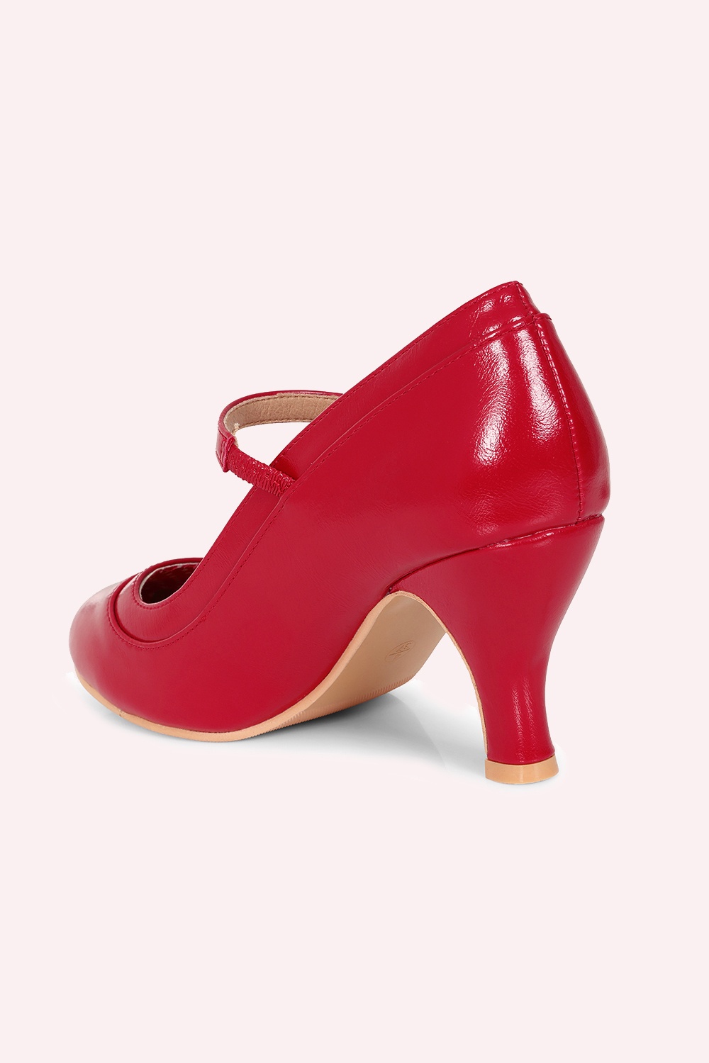 Banned Retro - Escarpins babies Piccadilly Mary Jane en rouge 4
