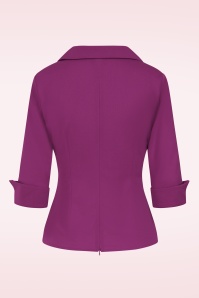 Glamour Bunny - Topvintage Exclusive ~ The Dianne Blouse in Purple 4