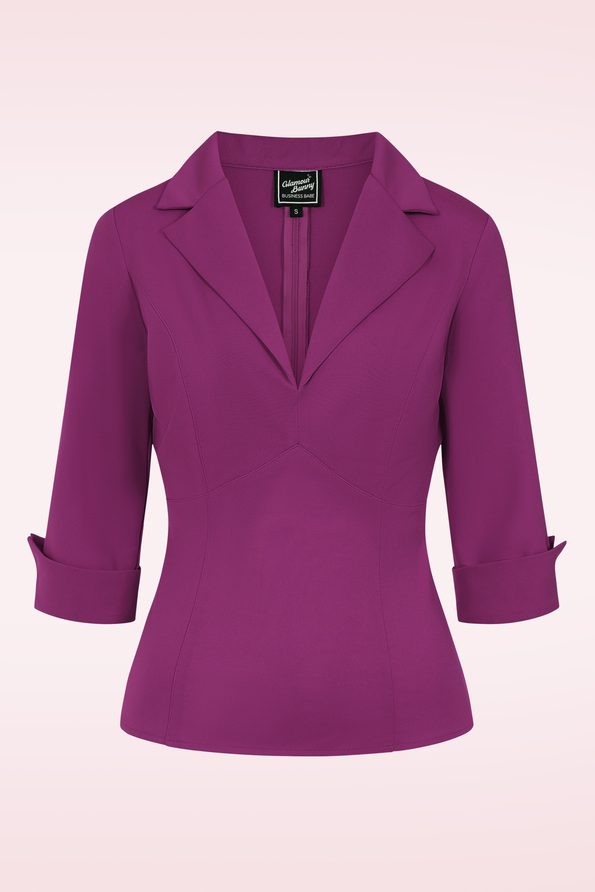 Glamour Bunny - Topvintage Exclusive ~ The Dianne Blouse in Purple 2