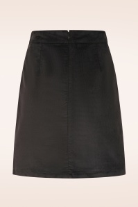 Topvintage Boutique Collection - Exclusivité Topvintage ~ Jupe en velours côtelé Ida en noir 4