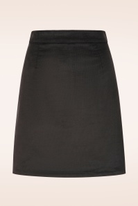Topvintage Boutique Collection - Exclusivité Topvintage ~ Jupe en velours côtelé Ida en noir 2
