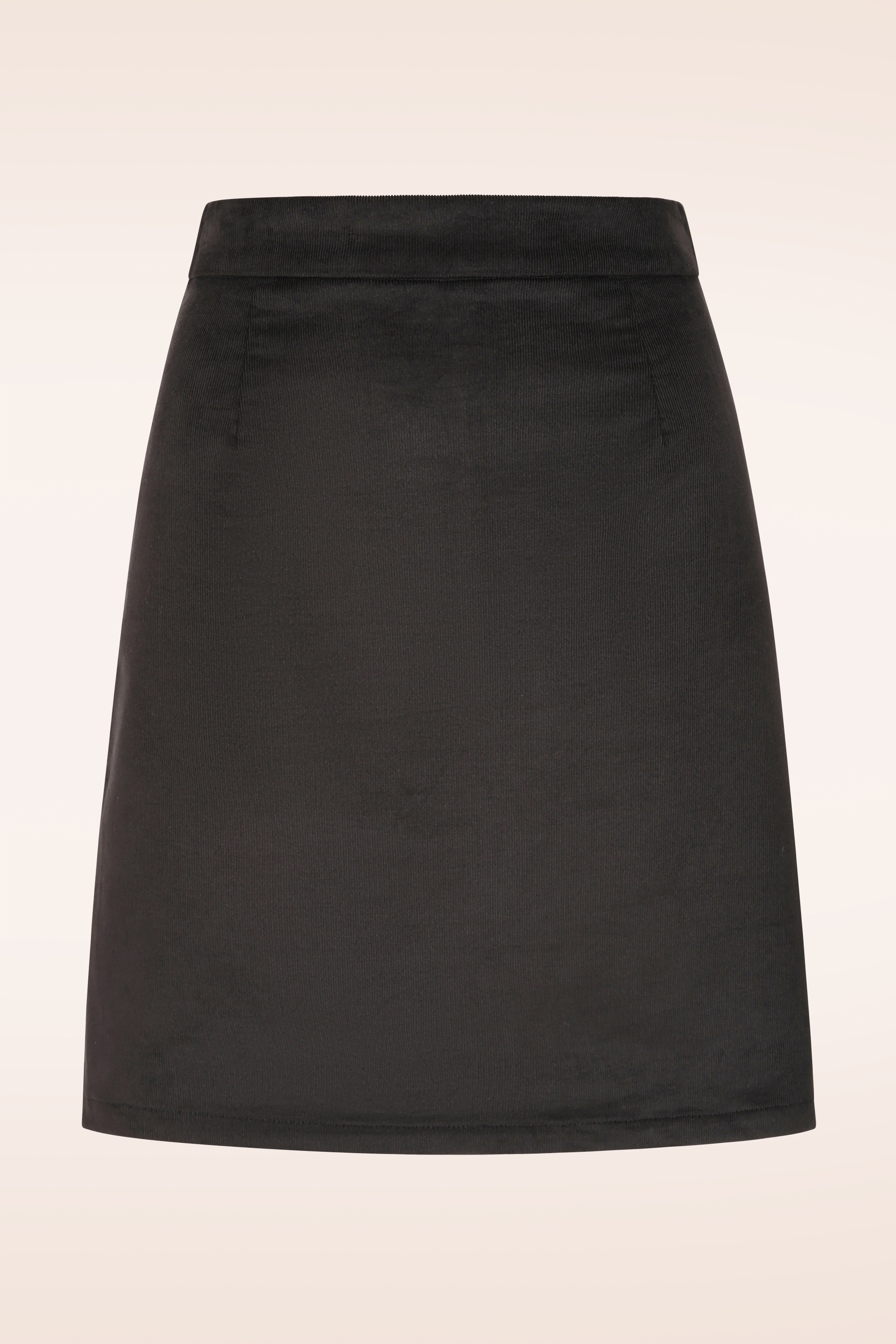 Topvintage Boutique Collection - Exclusivité Topvintage ~ Jupe en velours côtelé Ida en noir 2